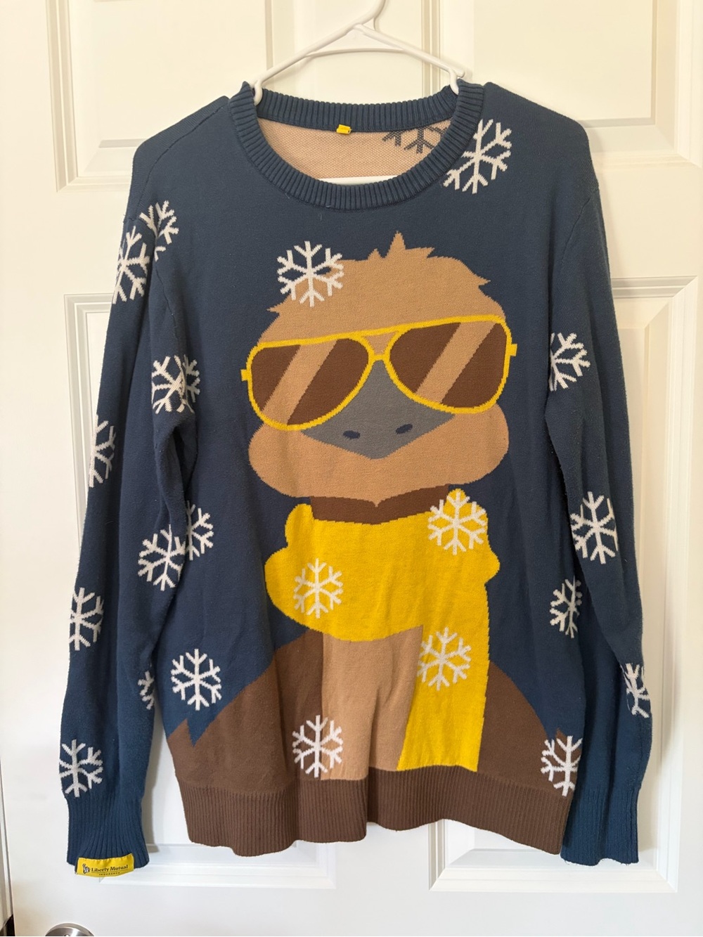Liberty Mutual Limu the Emu sweater